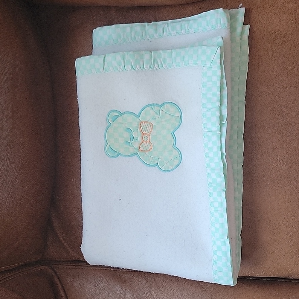 Vintage Cuddle Time Baby Blanket RARE
